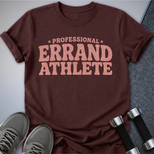 Printify T-Shirt S / Maroon Errand Athlete T-Shirt