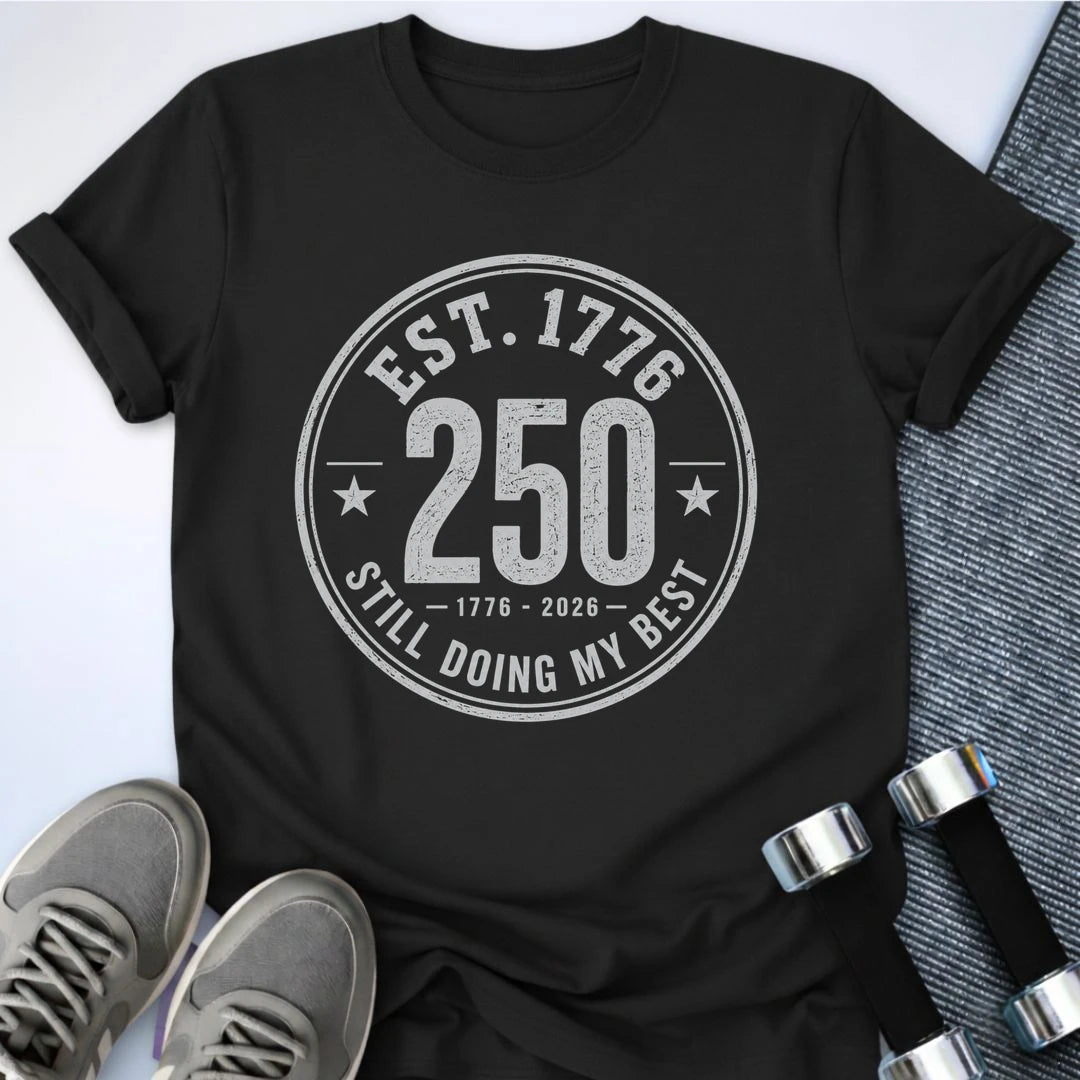 Printify T-Shirt S / Black Est 1776 T-Shirt