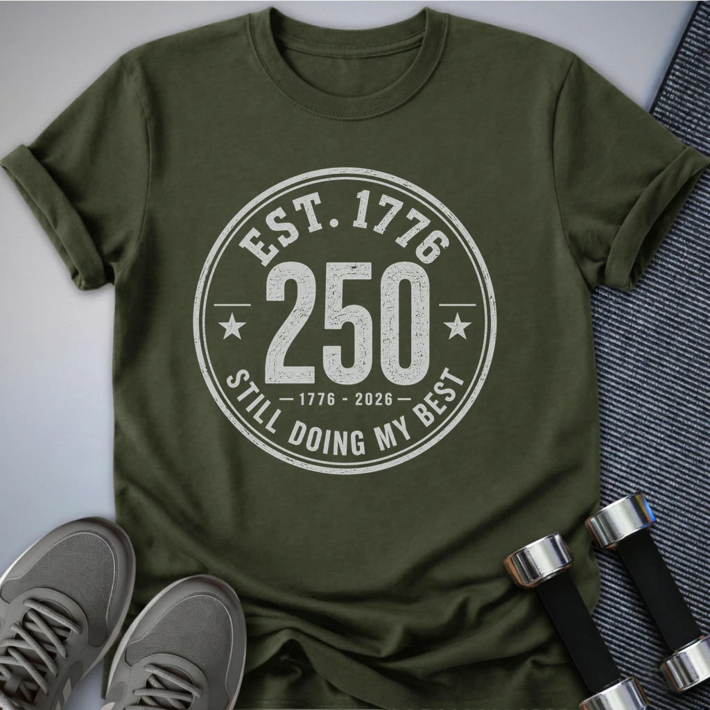 Printify T-Shirt S / Military Green Est 1776 T-Shirt