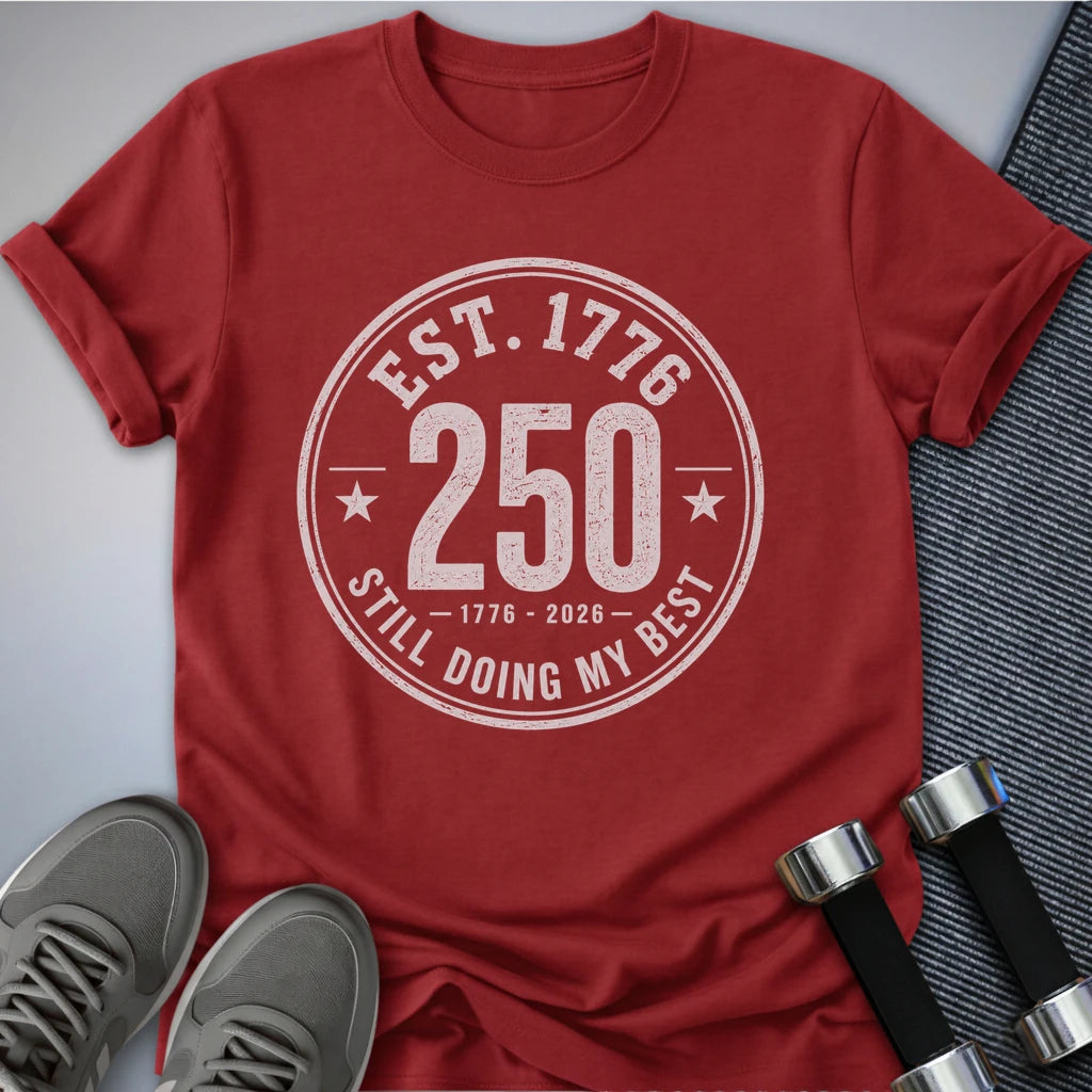 Printify T-Shirt S / Red Est 1776 T-Shirt