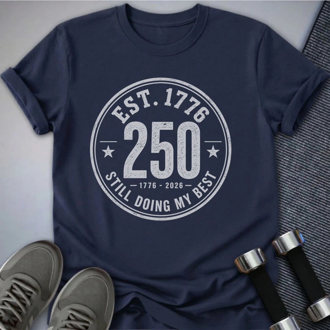 Printify T-Shirt S / Navy Est 1776 T-Shirt