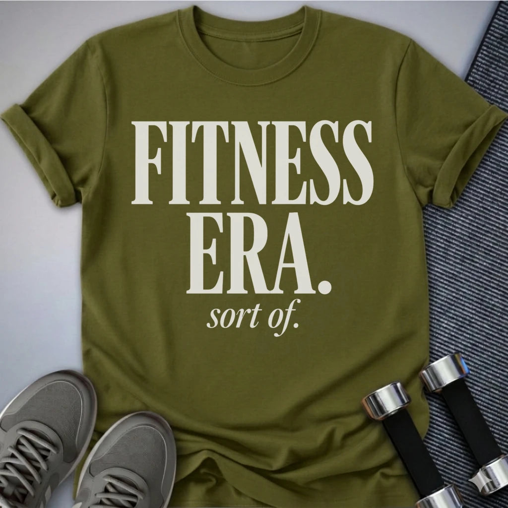 Printify T-Shirt S / Olive Fitness Era T-Shirt