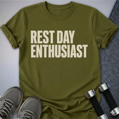 Printify T-Shirt XS / Olive Rest Day Enthusiast T-Shirt