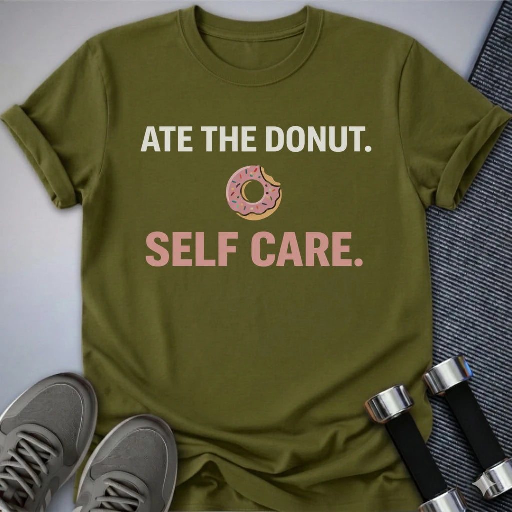 Printify T-Shirt S / Olive Ate The Donut T-Shirt