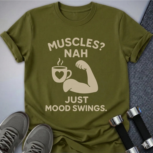 Printify T-Shirt Olive / S Mood Swings T-Shirt