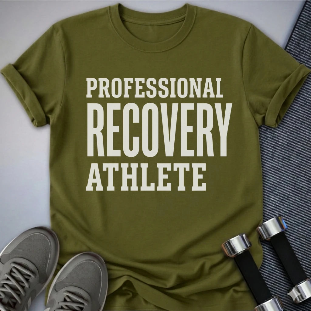 Printify T-Shirt S / Olive Recovery Athlete T-Shirt