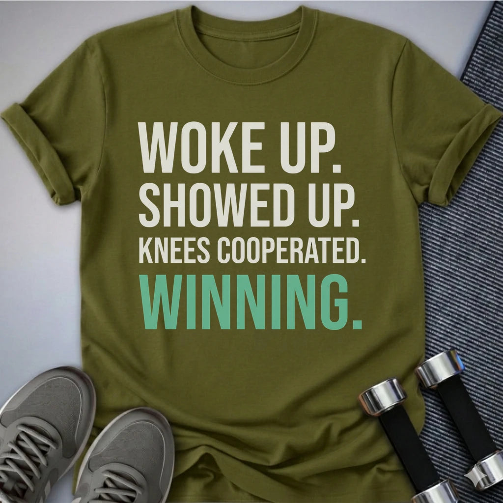 Printify T-Shirt S / Olive Knees Cooperated T-Shirt