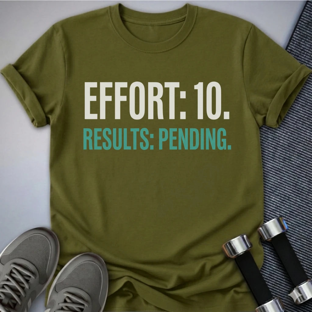 Printify T-Shirt S / Olive Results Pending T-Shirt