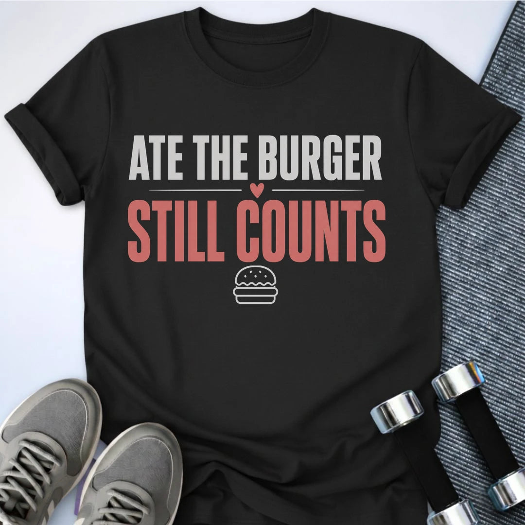 Printify T-Shirt XS / Black Ate The Burger T-Shirt