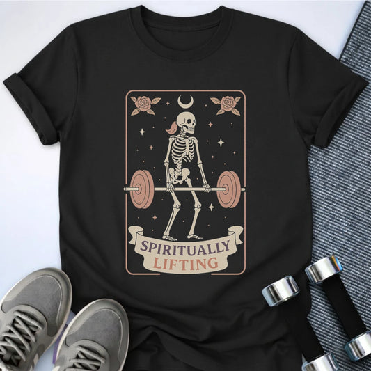 Printify T-Shirt Black / S Spiritually Lifting T-Shirt