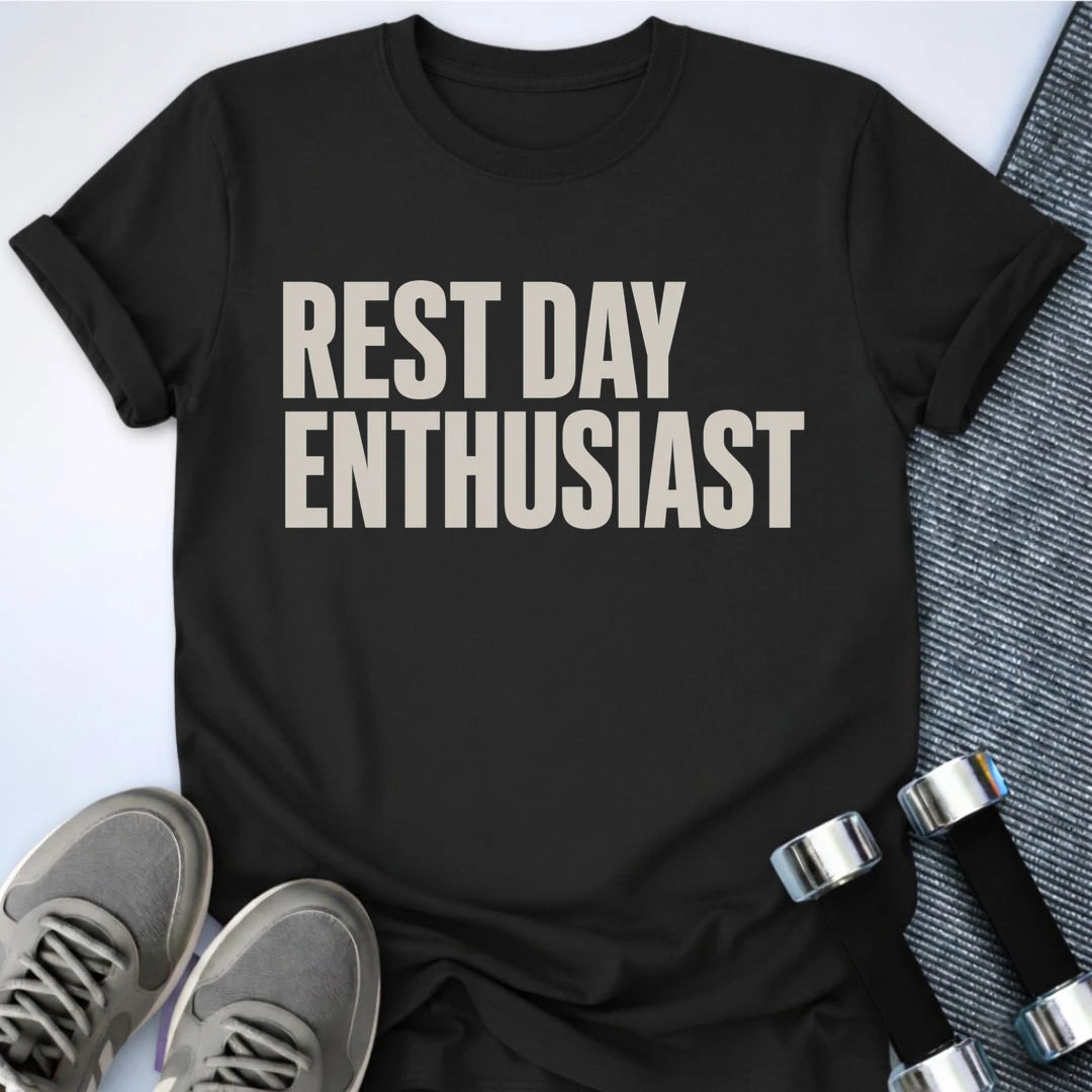 Printify T-Shirt XS / Black Rest Day Enthusiast T-Shirt