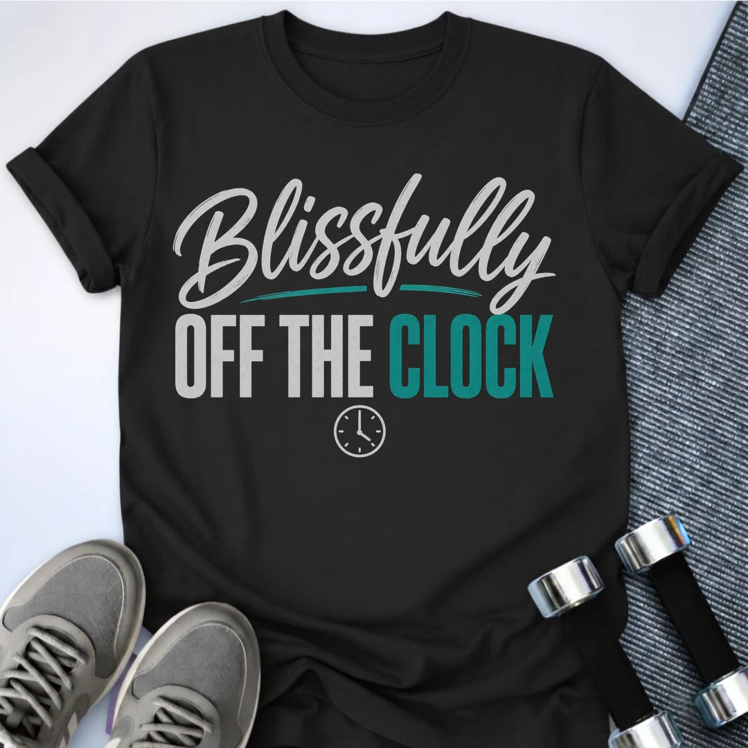 Printify T-Shirt XS / Black Off The Clock T-Shirt