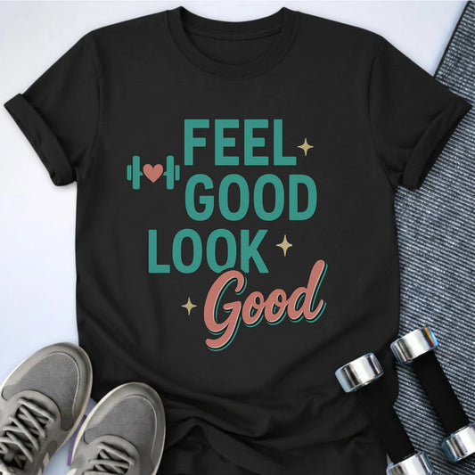 Printify T-Shirt Black / S Feel Good T-Shirt