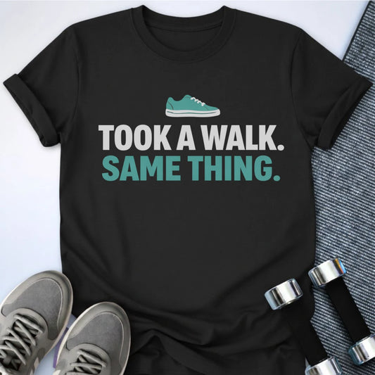 Printify T-Shirt Black / S Took A Walk T-Shirt
