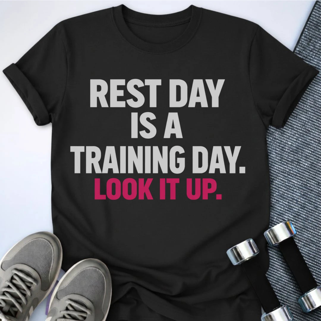 Printify T-Shirt S / Black Rest Training Day T-Shirt