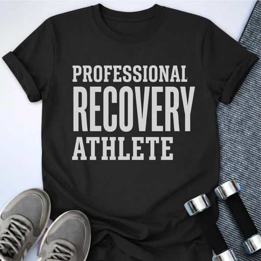 Printify T-Shirt S / Black Recovery Athlete T-Shirt