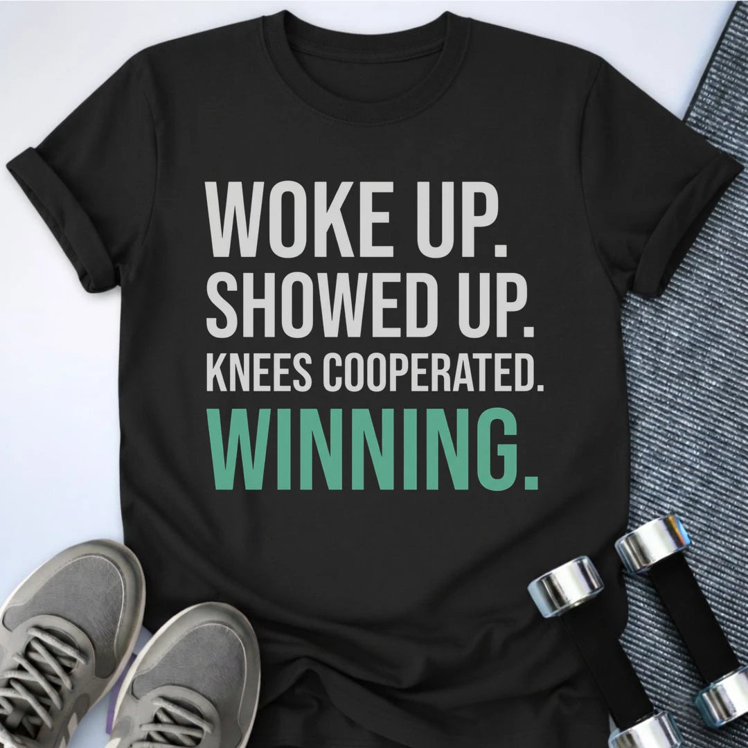 Printify T-Shirt S / Black Knees Cooperated T-Shirt