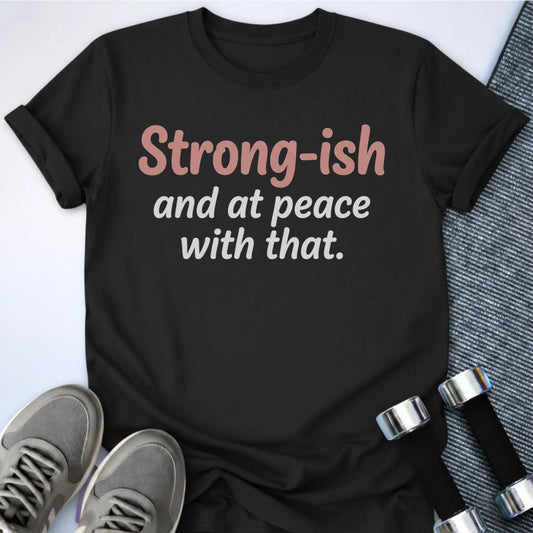 Printify T-Shirt S / Black Strong-ish Peace T-Shirt
