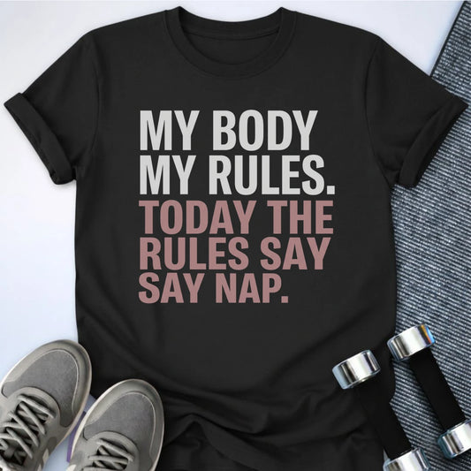 Printify T-Shirt S / Black My Body Rules T-Shirt