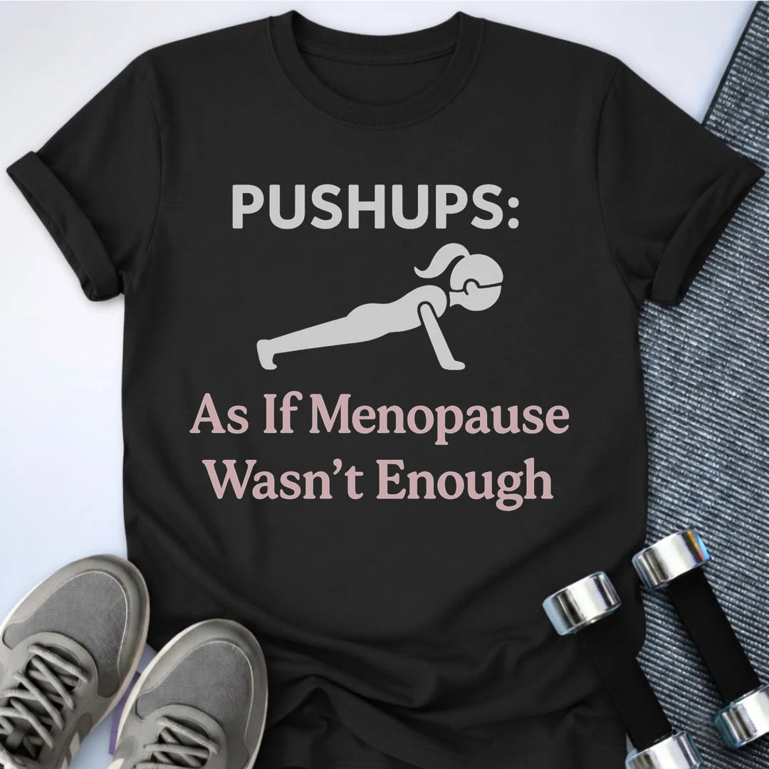 Printify T-Shirt Black / S Funny Pushups T-Shirt