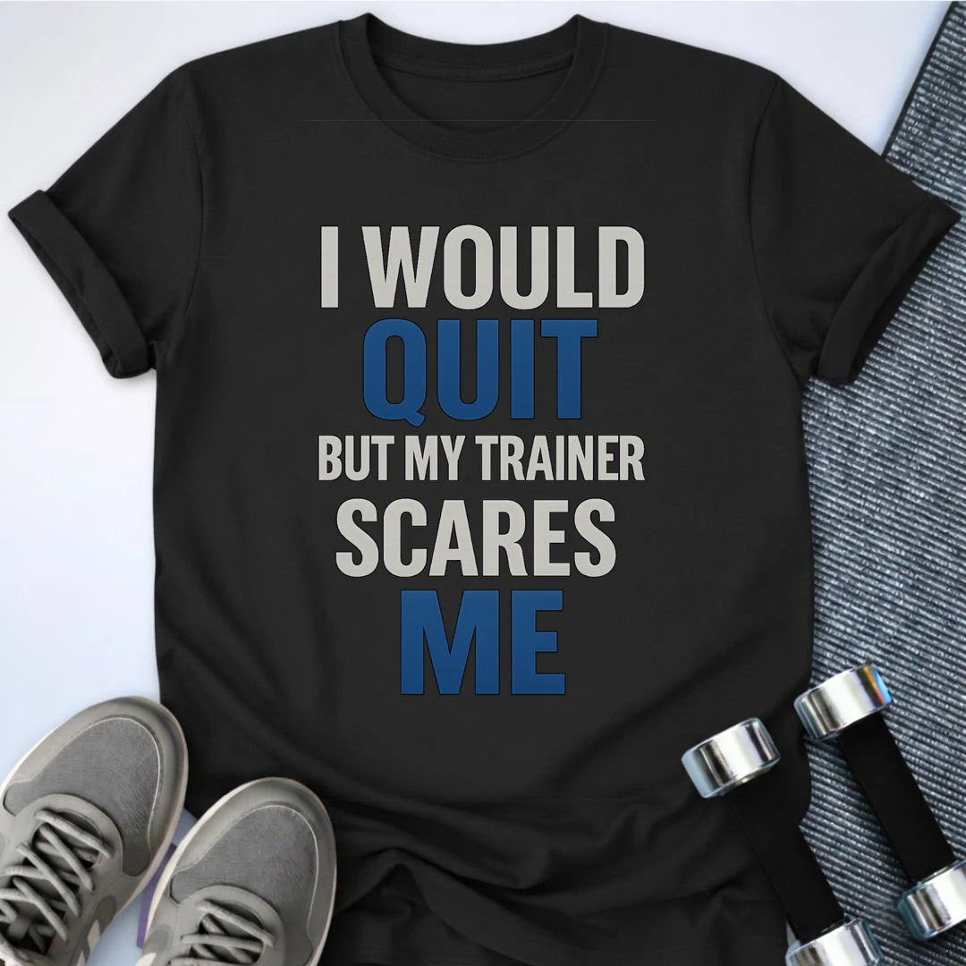 Printify T-Shirt Black / S No Quitting T-Shirt