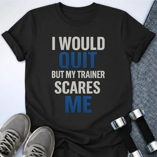 Printify T-Shirt Black / S No Quitting T-Shirt