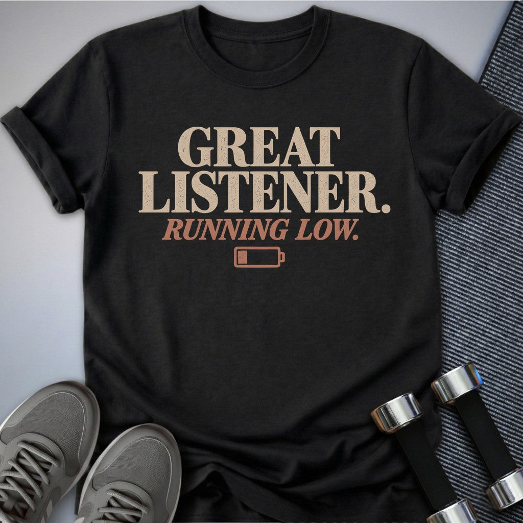 Printify T-Shirt Dark Grey Heather / S Great Listener T-Shirt
