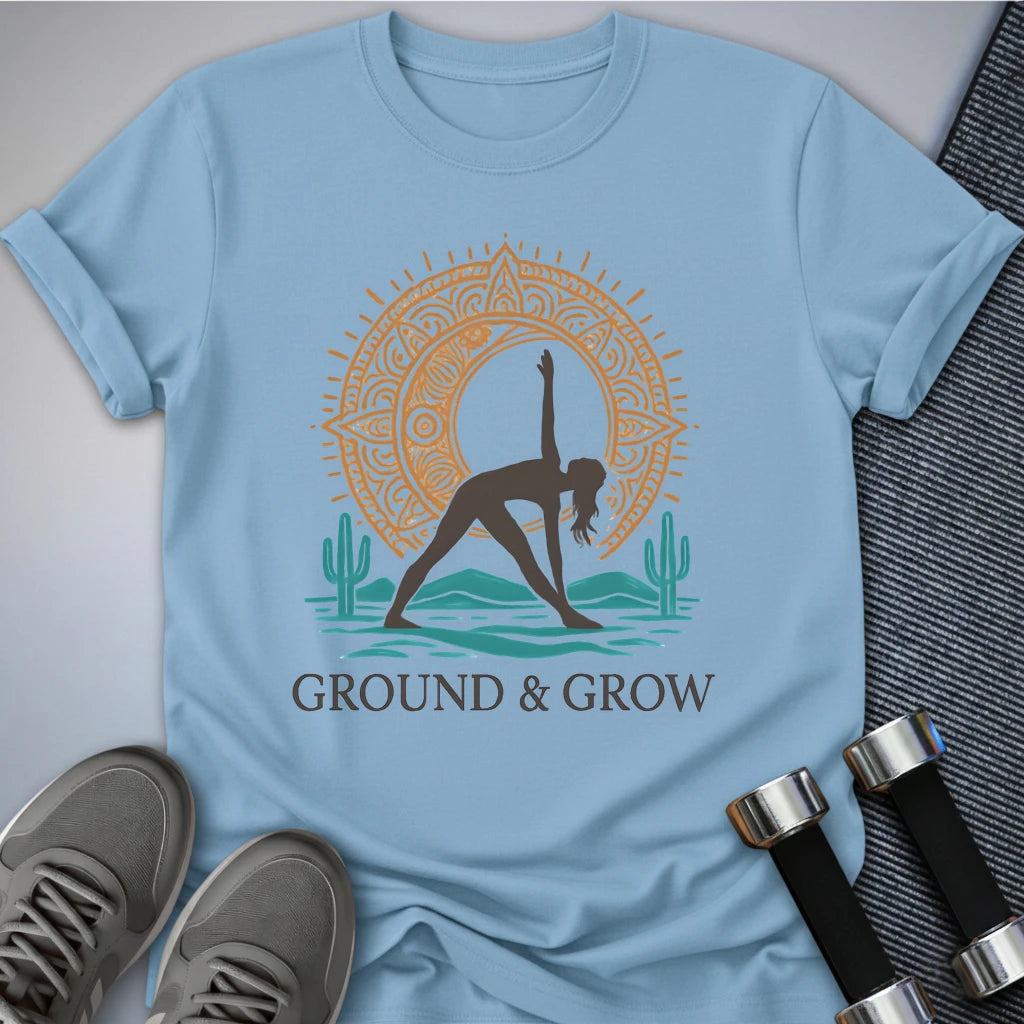 Printify T-Shirt Baby Blue / S Ground & Grow T-Shirt