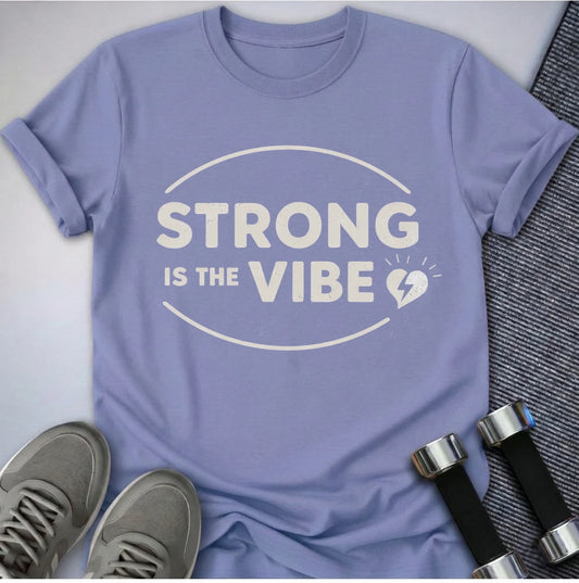 Printify T-Shirt XS / Lavender Blue Vibe Is Strong T-Shirt