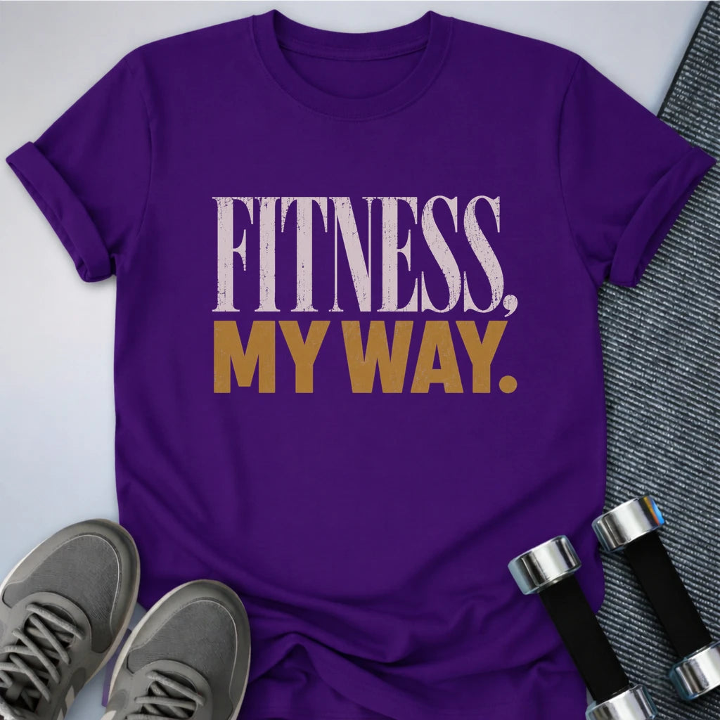 Printify T-Shirt S / Team Purple Fitness My Way T-Shirt