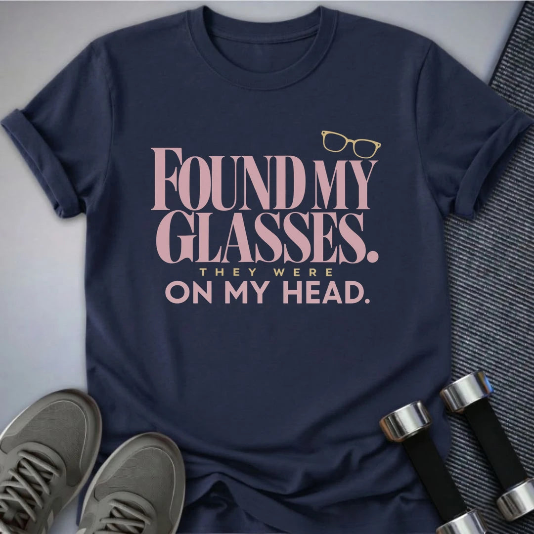 Printify T-Shirt Navy / S Found My Glasses T-Shirt