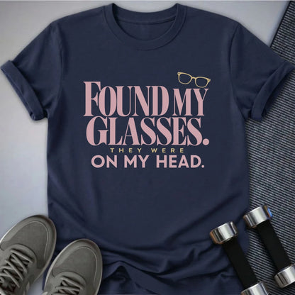 Printify T-Shirt Navy / S Found My Glasses T-Shirt
