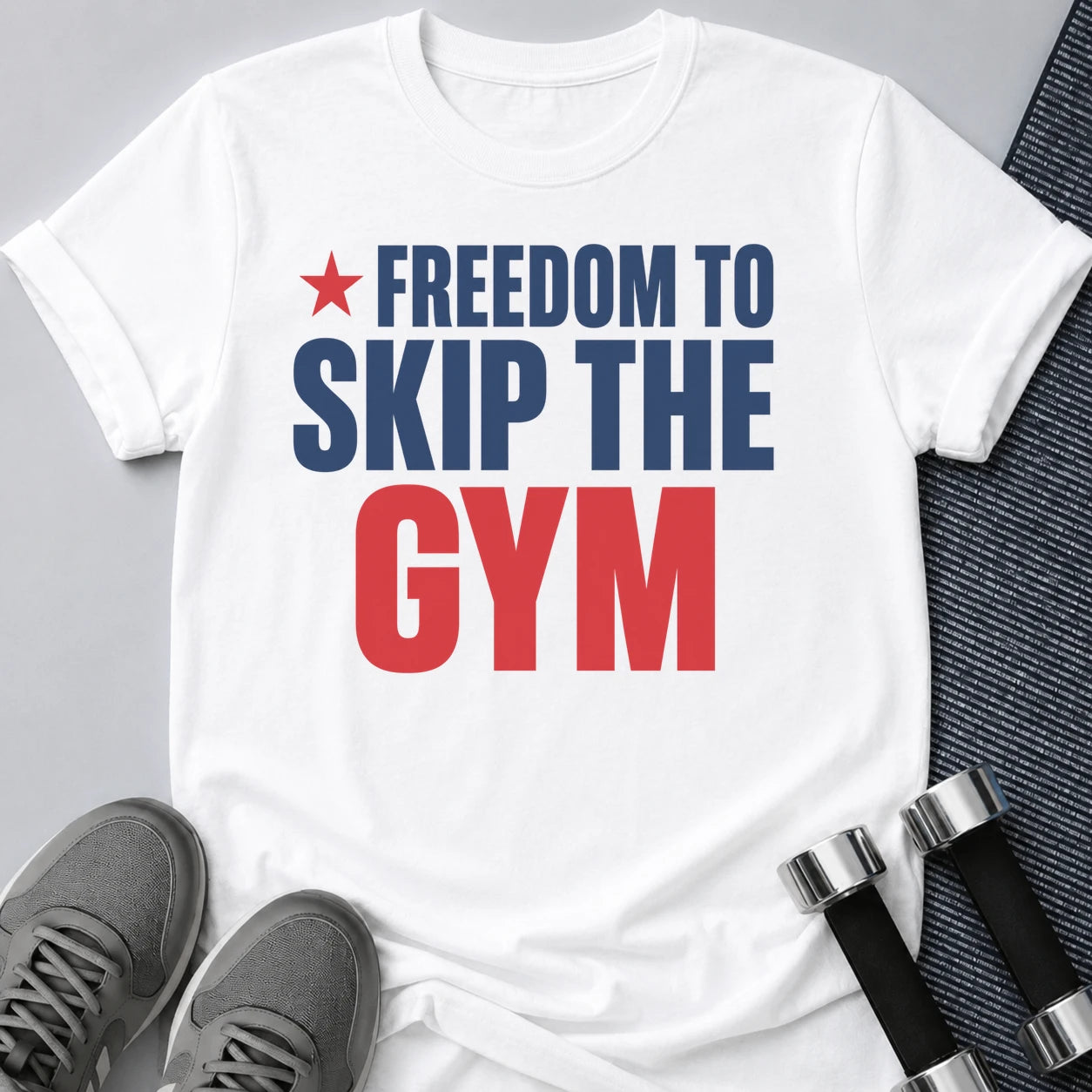 Printify T-Shirt S / White Freedom to Skip T-Shirt