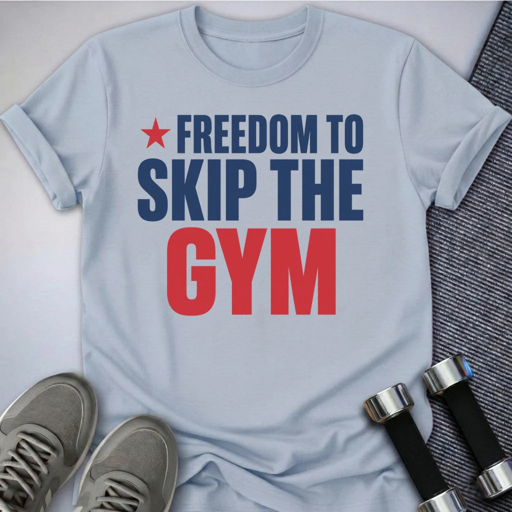Printify T-Shirt S / Light Blue Freedom to Skip T-Shirt