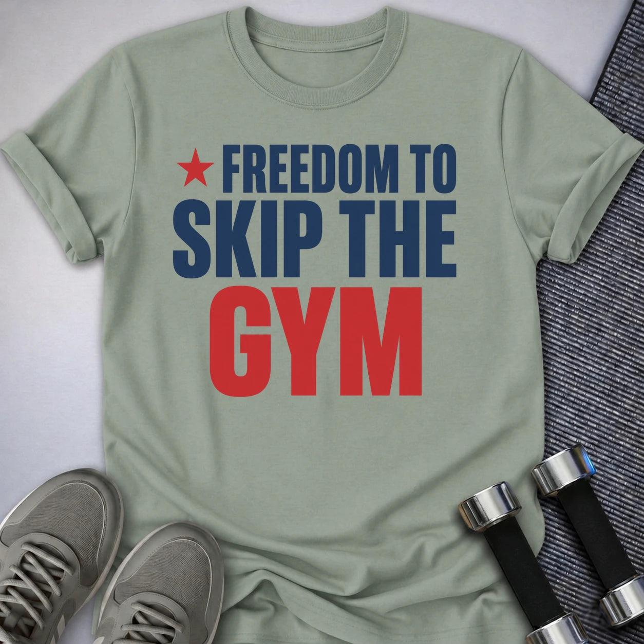 Printify T-Shirt S / Sage Freedom to Skip T-Shirt