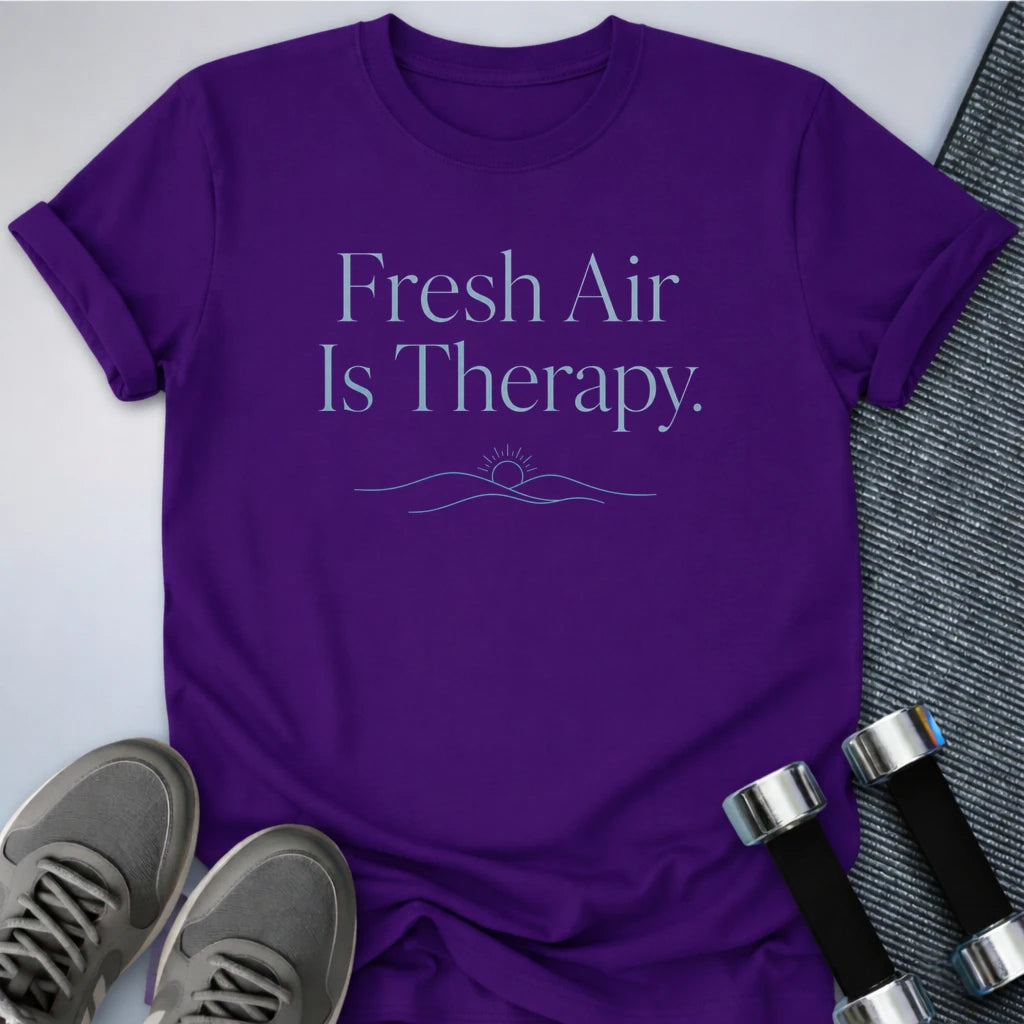 Printify T-Shirt S / Team Purple Fresh Air Therapy T-Shirt