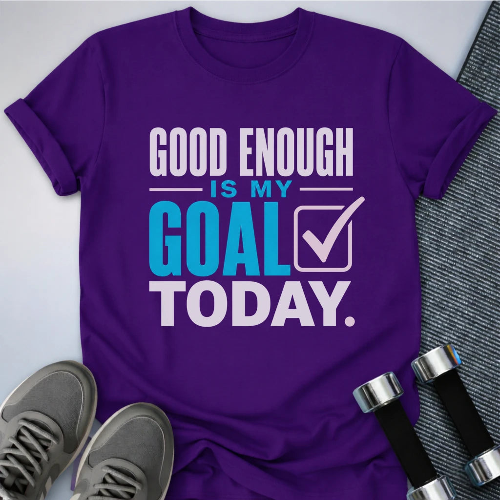 Printify T-Shirt S / Team Purple Good Enough Goals T-Shirt
