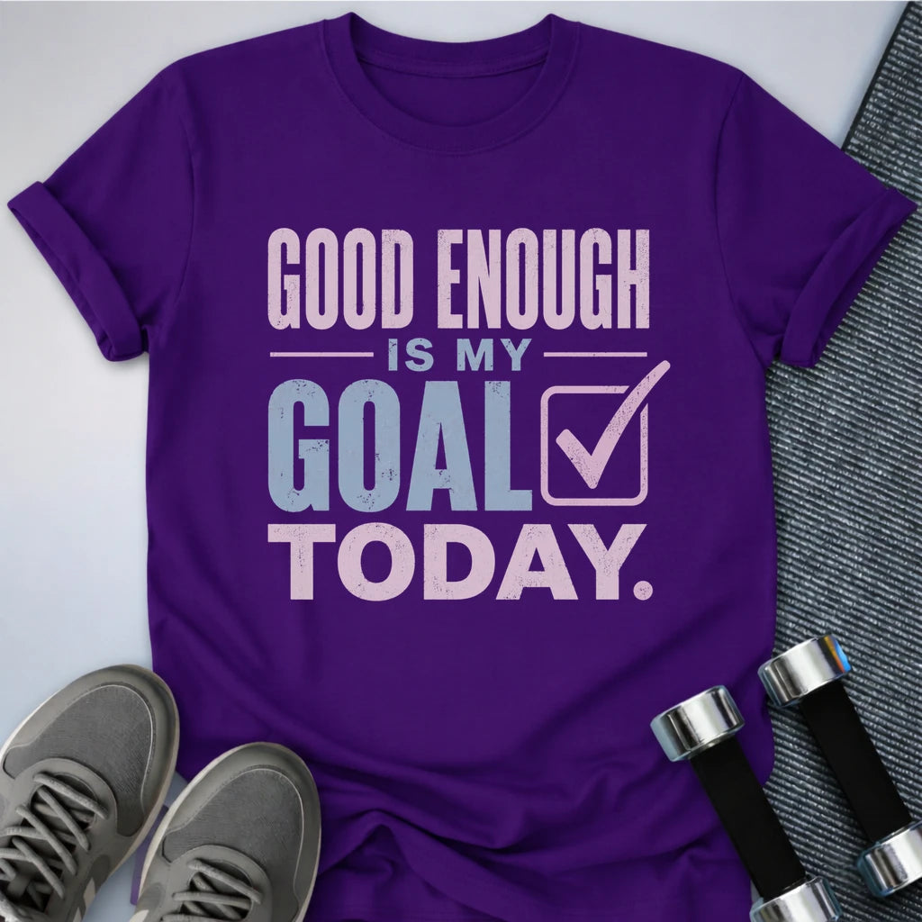 Printify T-Shirt S / Team Purple Good Enough Goals T-Shirt