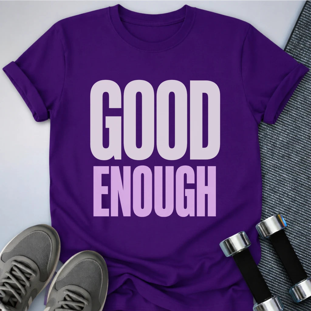 Printify T-Shirt S / Team Purple Good Enough T-Shirt