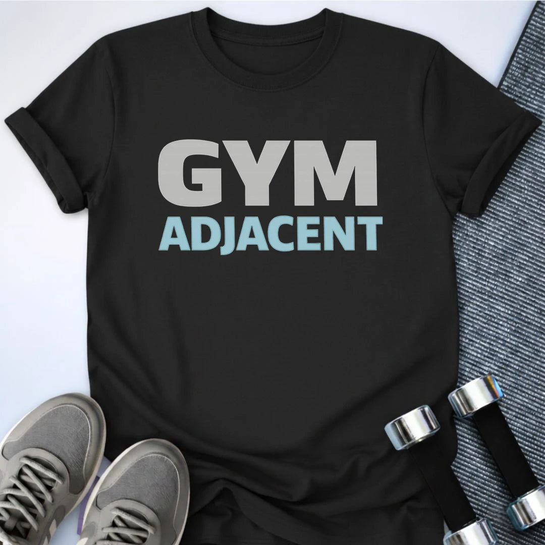 Printify T-Shirt XS / Black Gym Adjacent T-Shirt