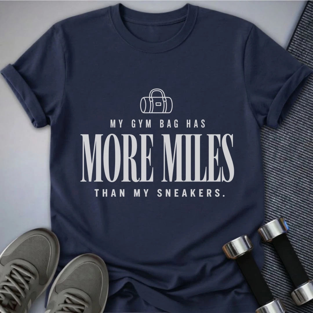 Printify T-Shirt S / Navy Gym Bag Miles