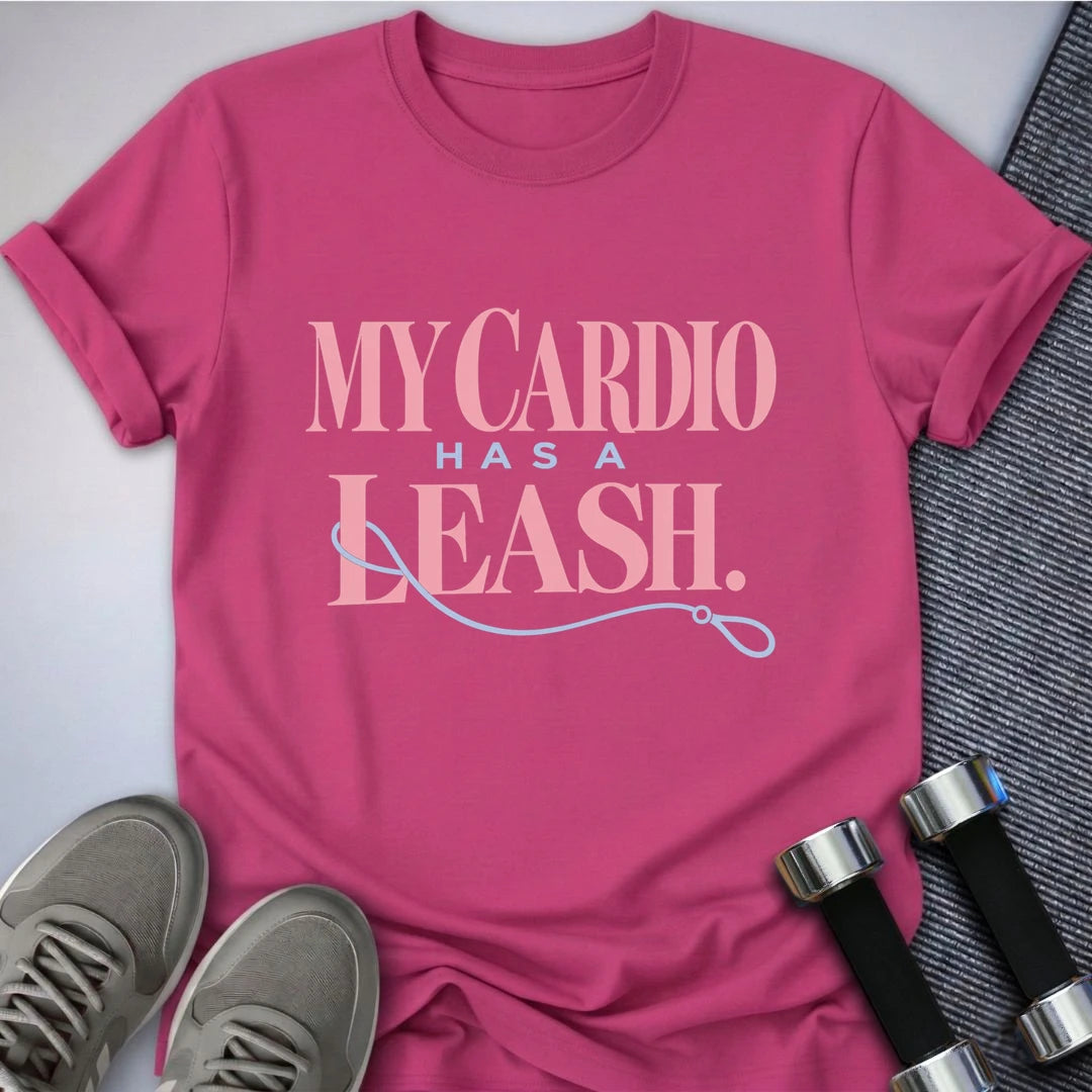 Printify T-Shirt Berry / S Dog Walking Cardio T-Shirt