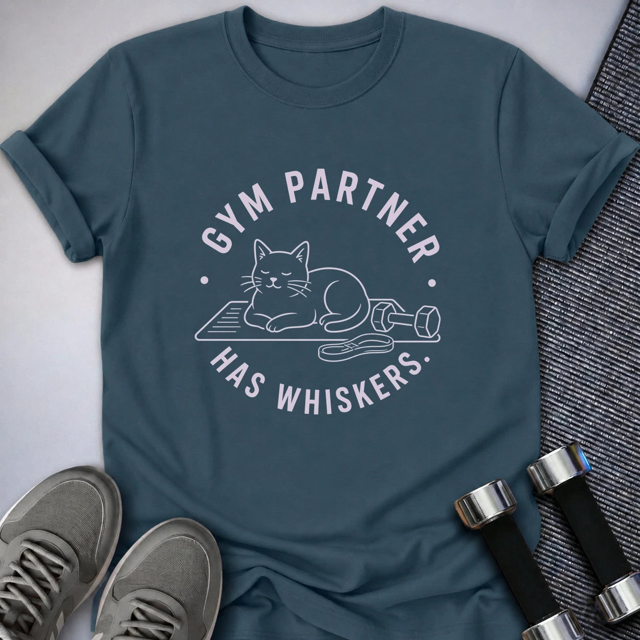 Printify T-Shirt S / Deep Teal Gym Partner T-Shirt