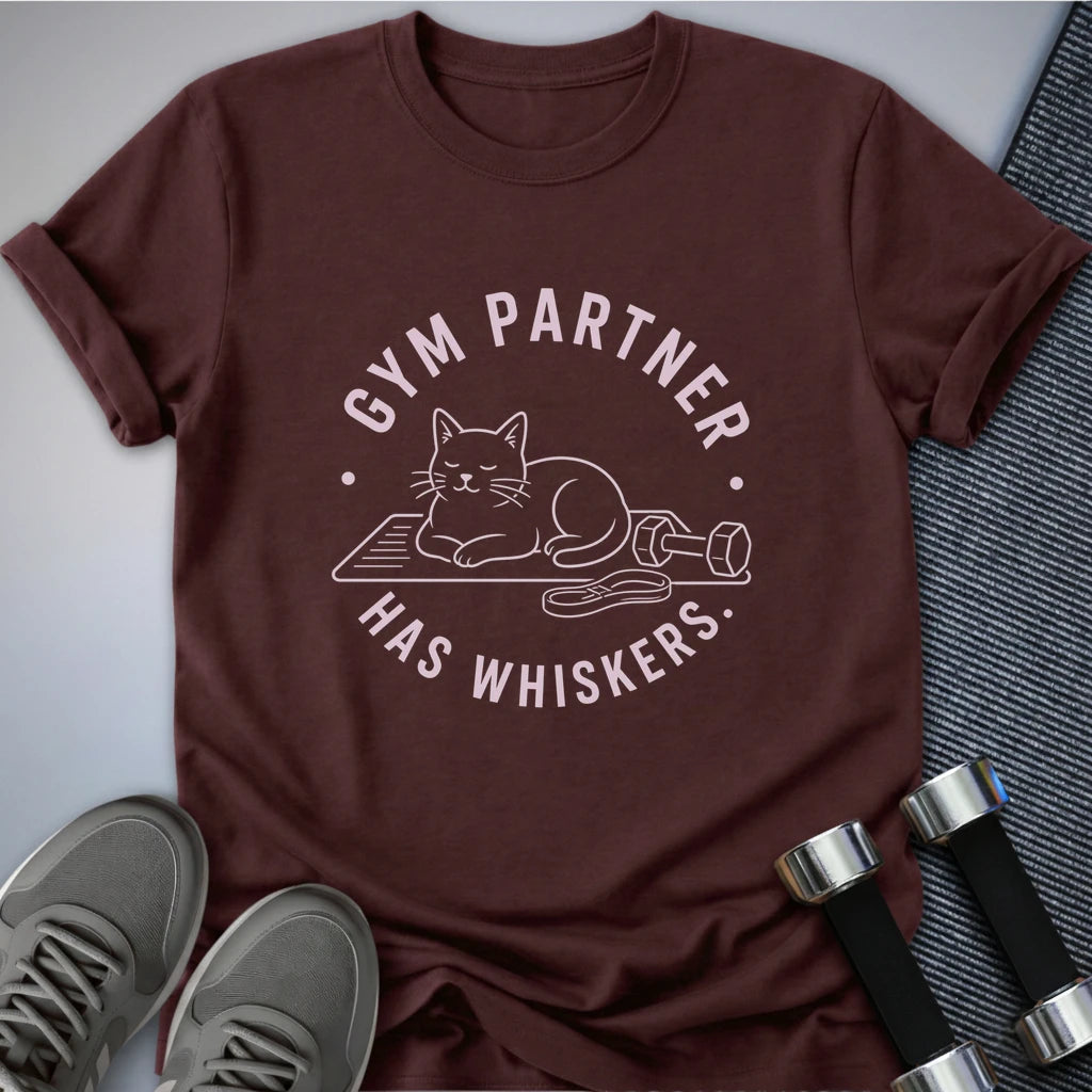Printify T-Shirt S / Maroon Gym Partner T-Shirt