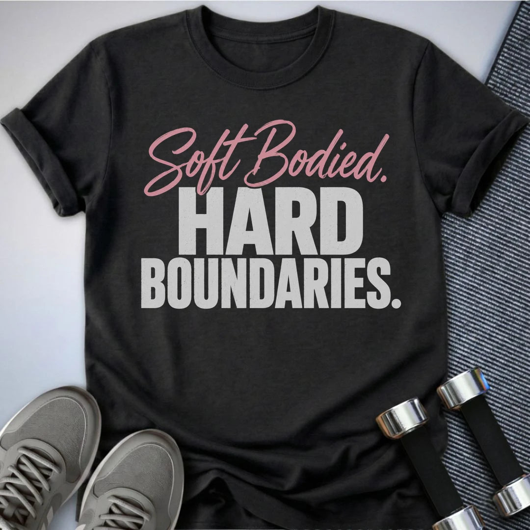 Printify T-Shirt S / Dark Grey Heather Hard Boundaries T-Shirt