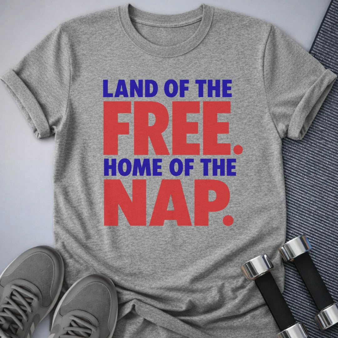 Printify T-Shirt S / Athletic Heather Home of The Nap T-Shirt
