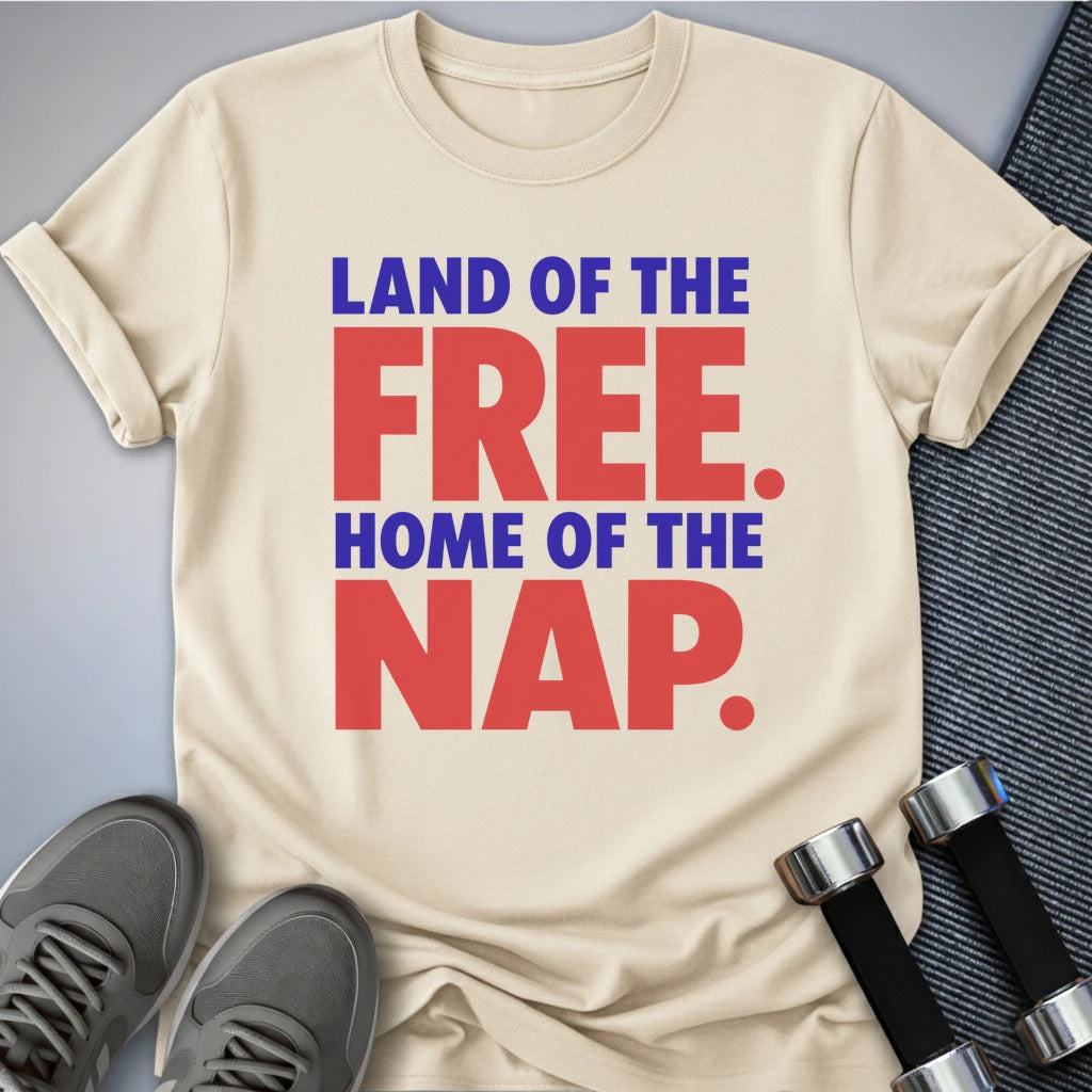 Printify T-Shirt S / Natural Home of The Nap T-Shirt