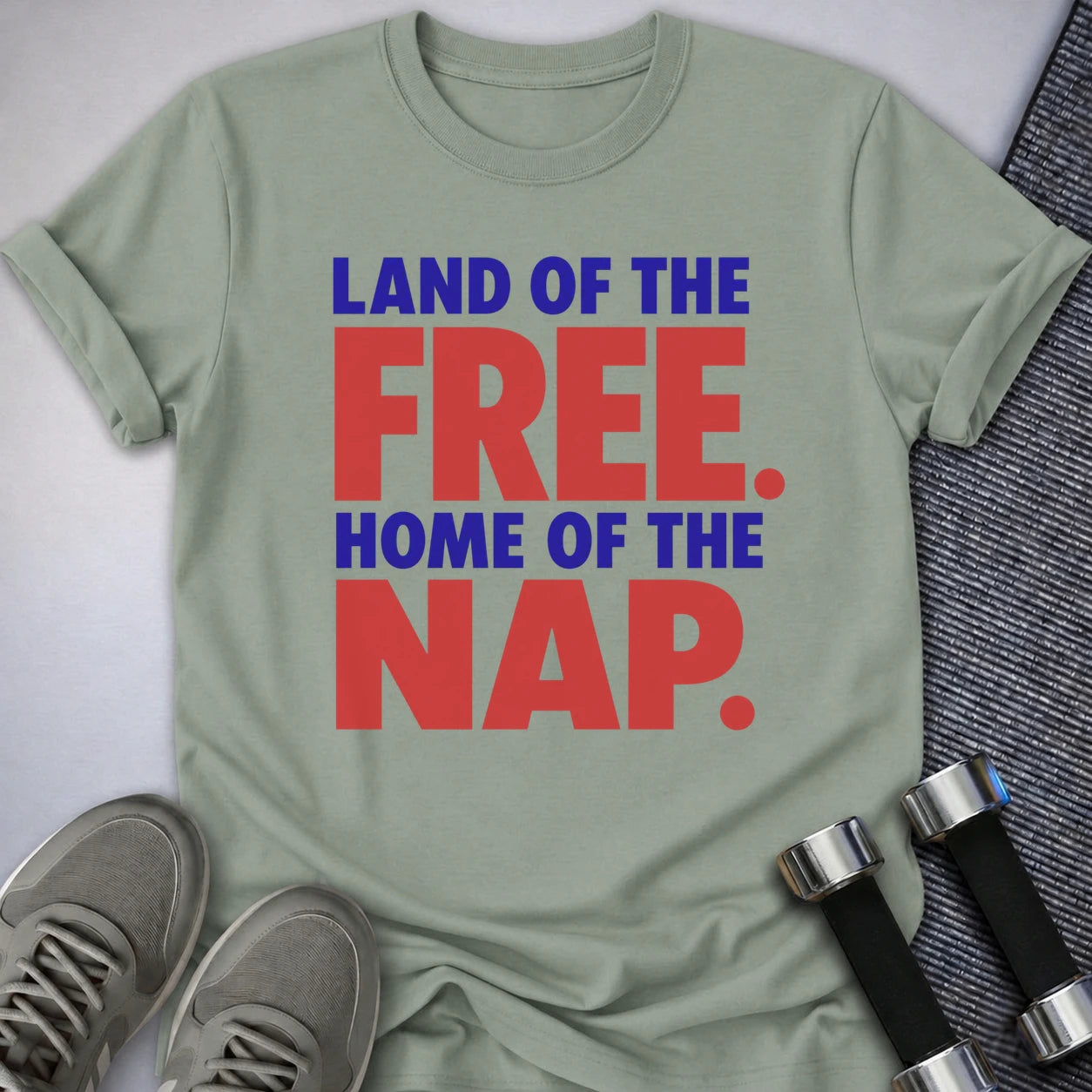 Printify T-Shirt S / Sage Home of The Nap T-Shirt