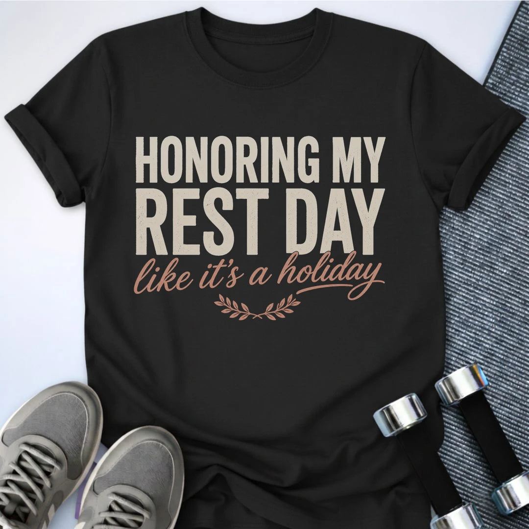 Printify T-Shirt S / Black Honor Rest Day T-Shirt
