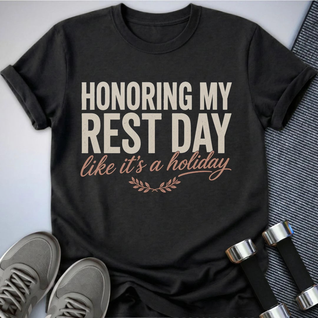 Printify T-Shirt S / Dark Grey Heather Honor Rest Day T-Shirt